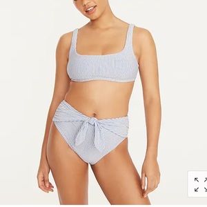 J crew New Without Tags seer sucker bikini
